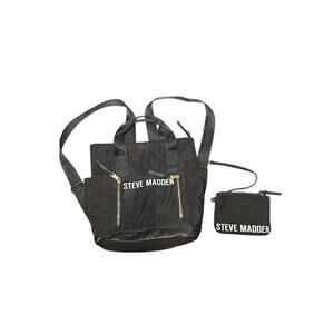 Steve Madden Logo Backpack / Purse With Coin Pouch